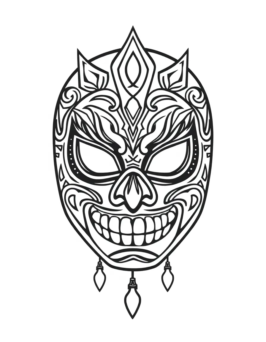 (Mexico) A simple Mexican wrestling mask (lucha libre) design