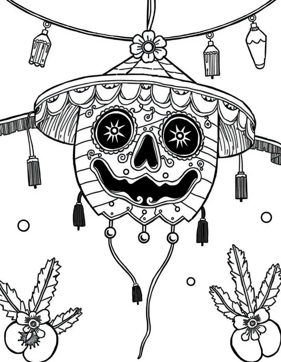 (Mexico) A traditional Mexican Christmas piñata