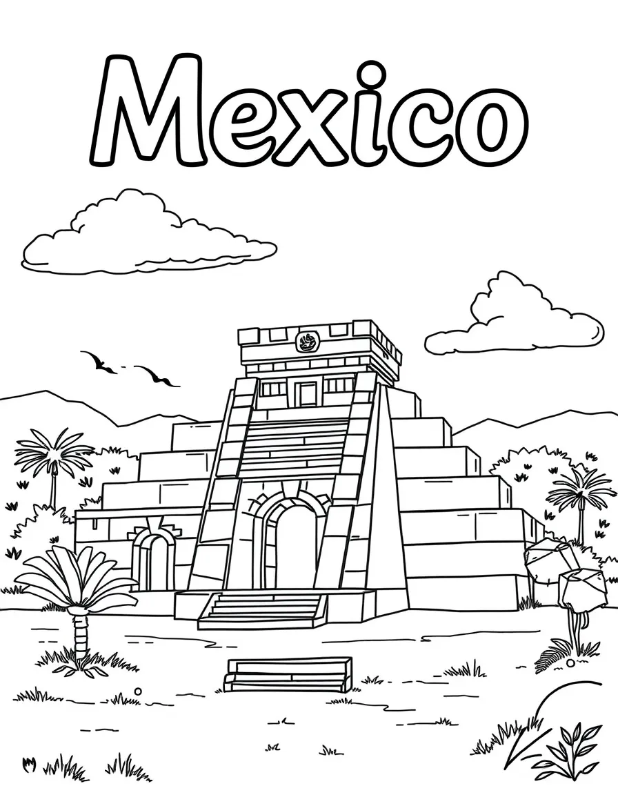(Mexico) A basic outline of Mexican ancient ruins