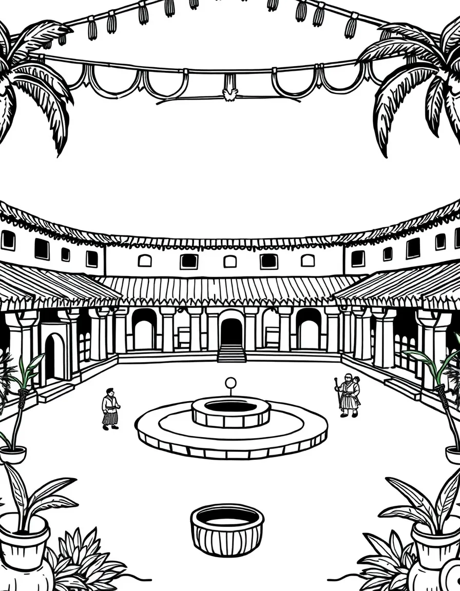 (Mexico) A basic outline of Mexican ancient ball court