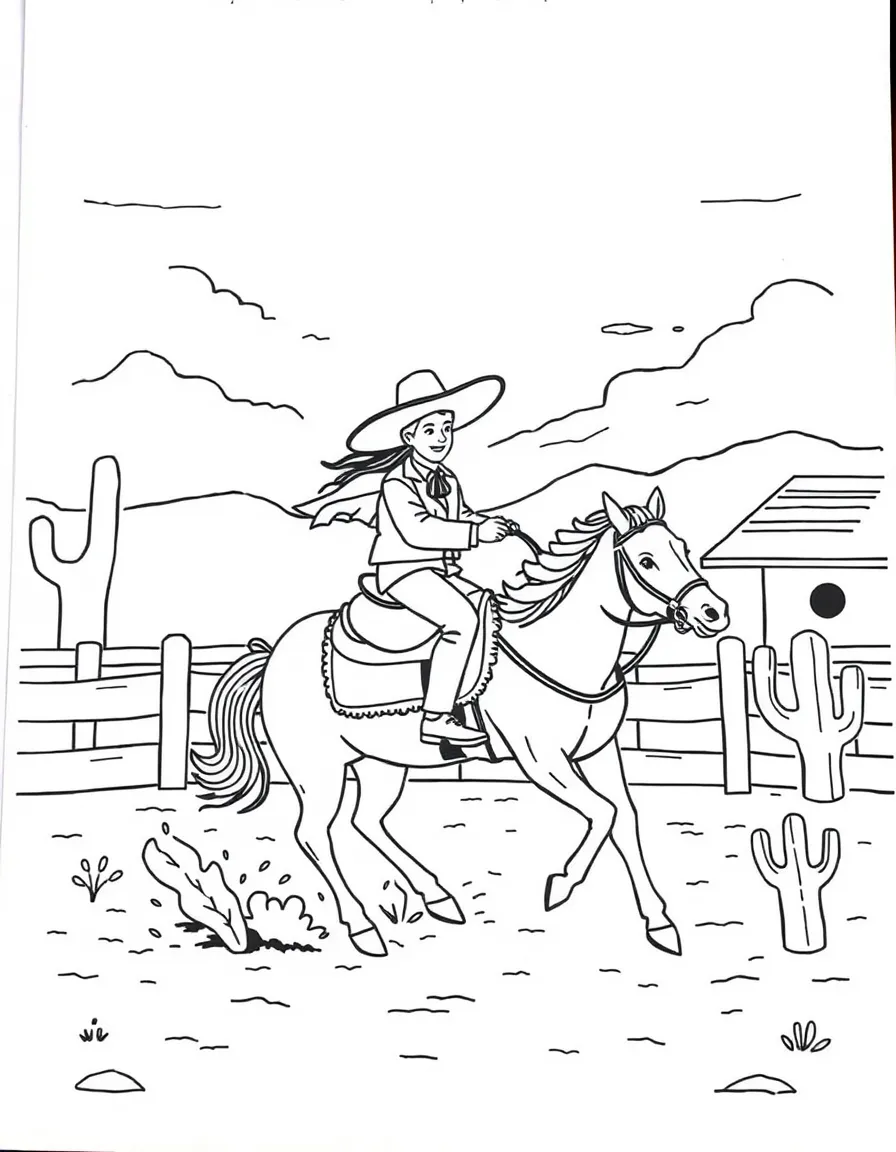 (Mexico) A simple Mexican rodeo scene