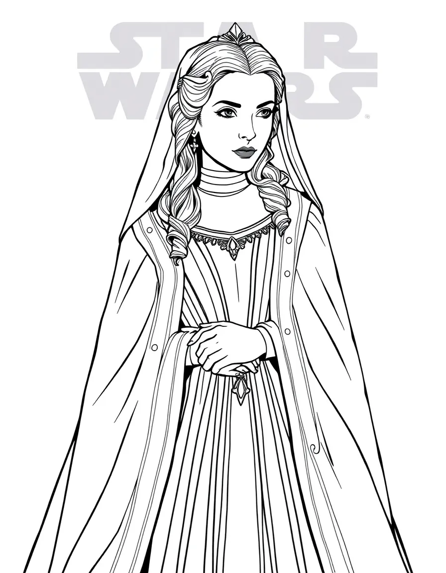 (Star Wars) Padmé Amidala in her royal gown