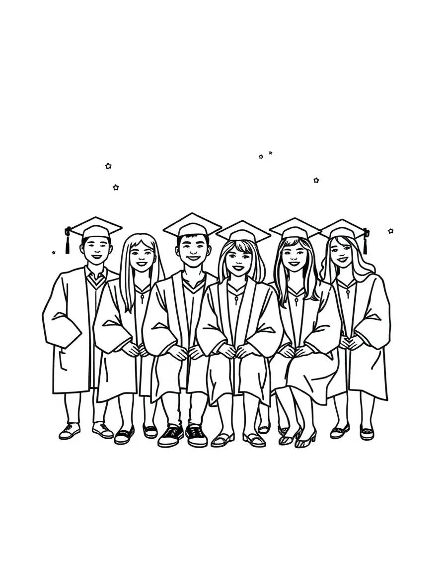 A group photo of a graduating class