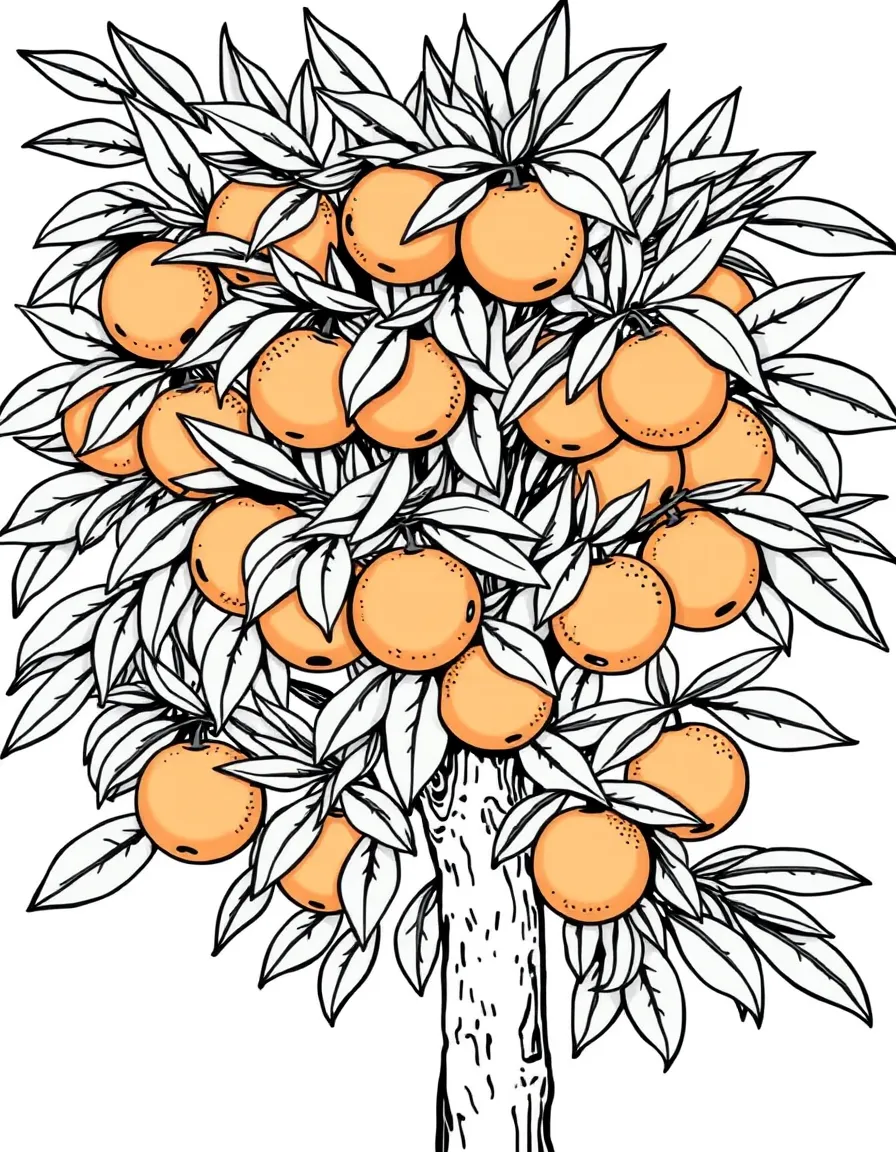 (Florida) An orange tree full of ripe oranges