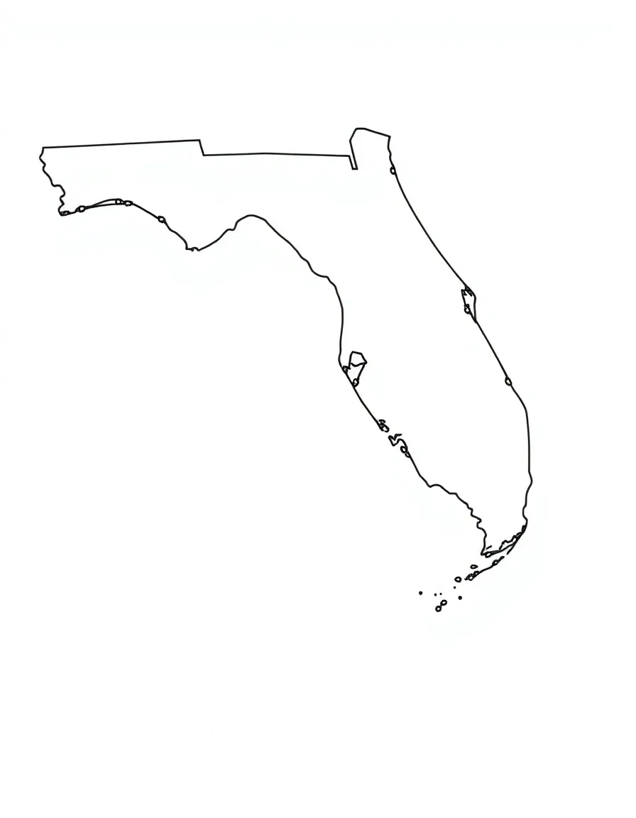 (Florida) The Florida Keys connected by bridges