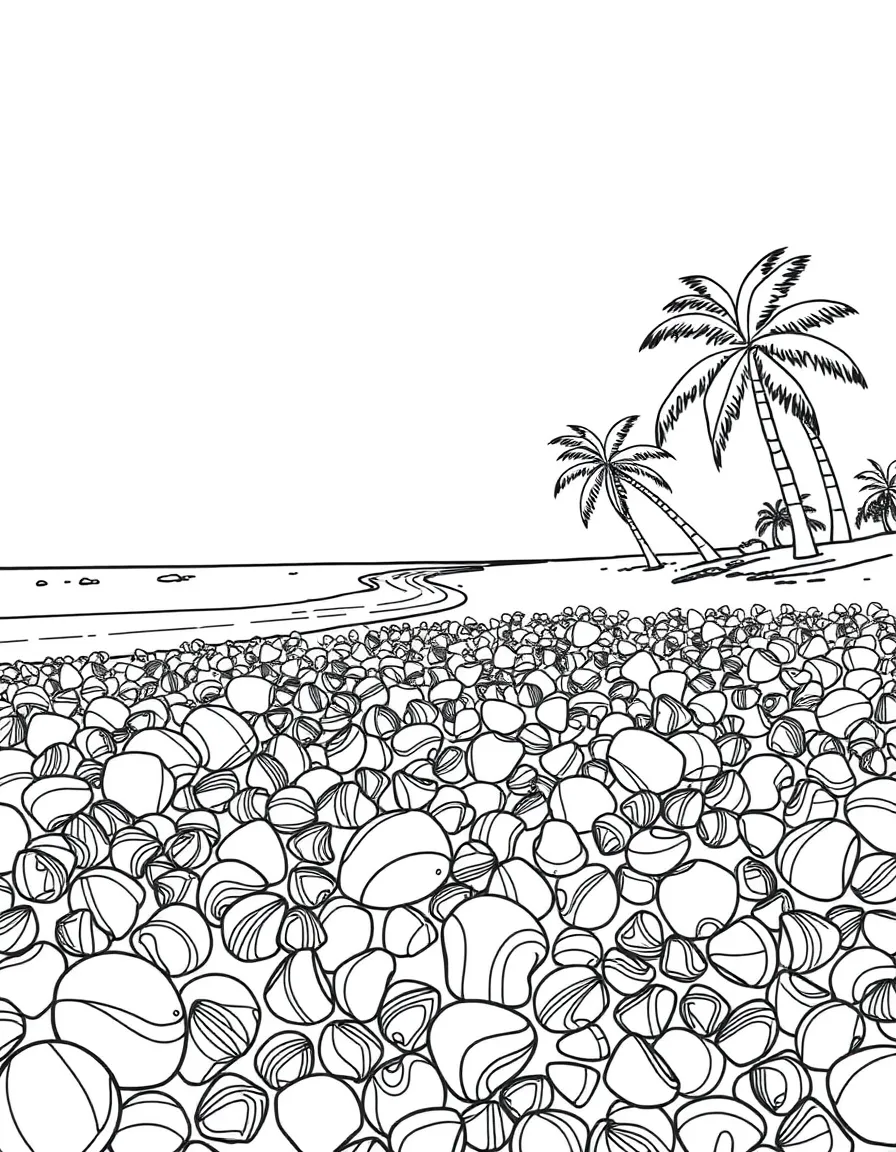 (Florida) Sanibel Island covered in seashells