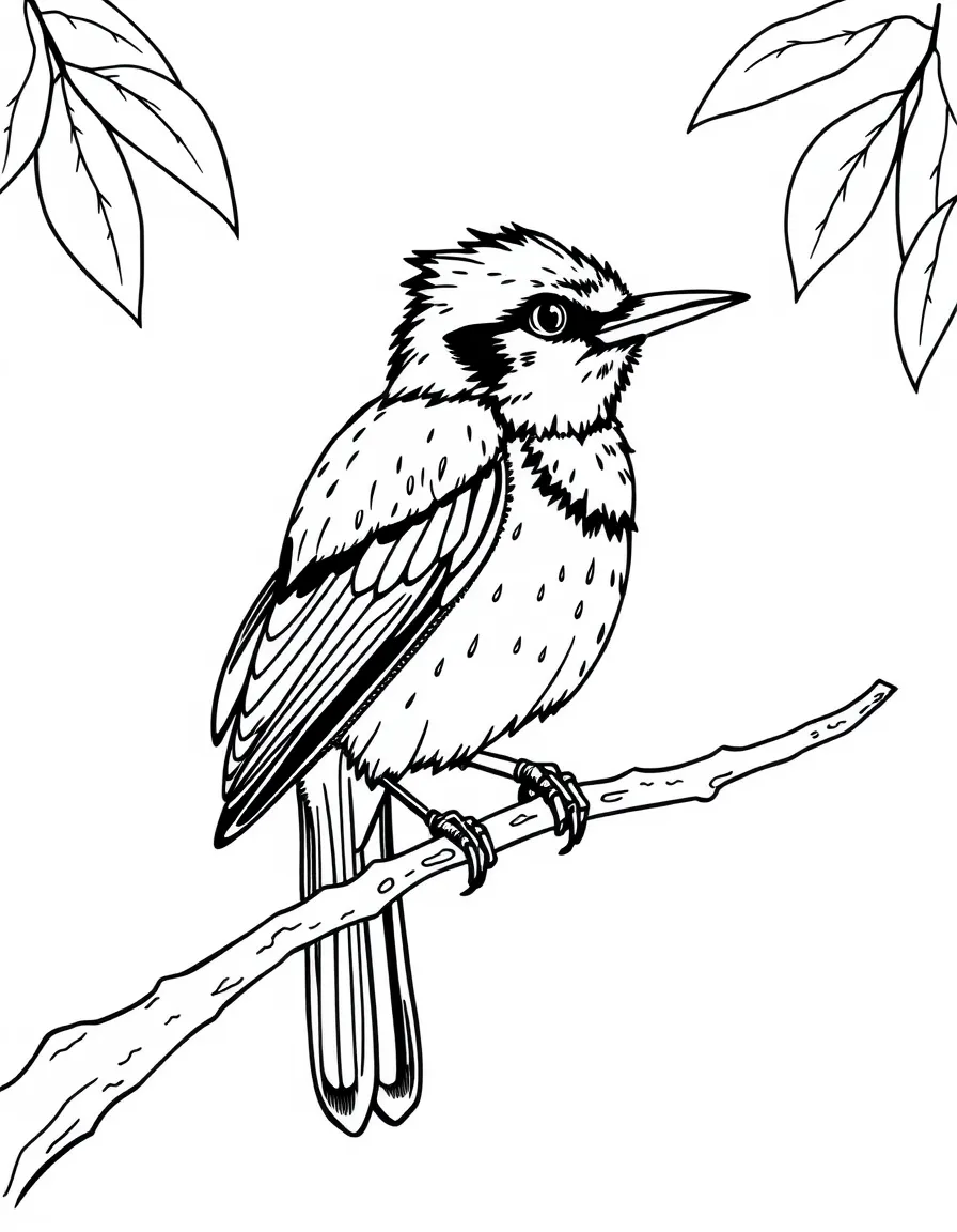 (Florida) A Florida scrub jay perched on a branch