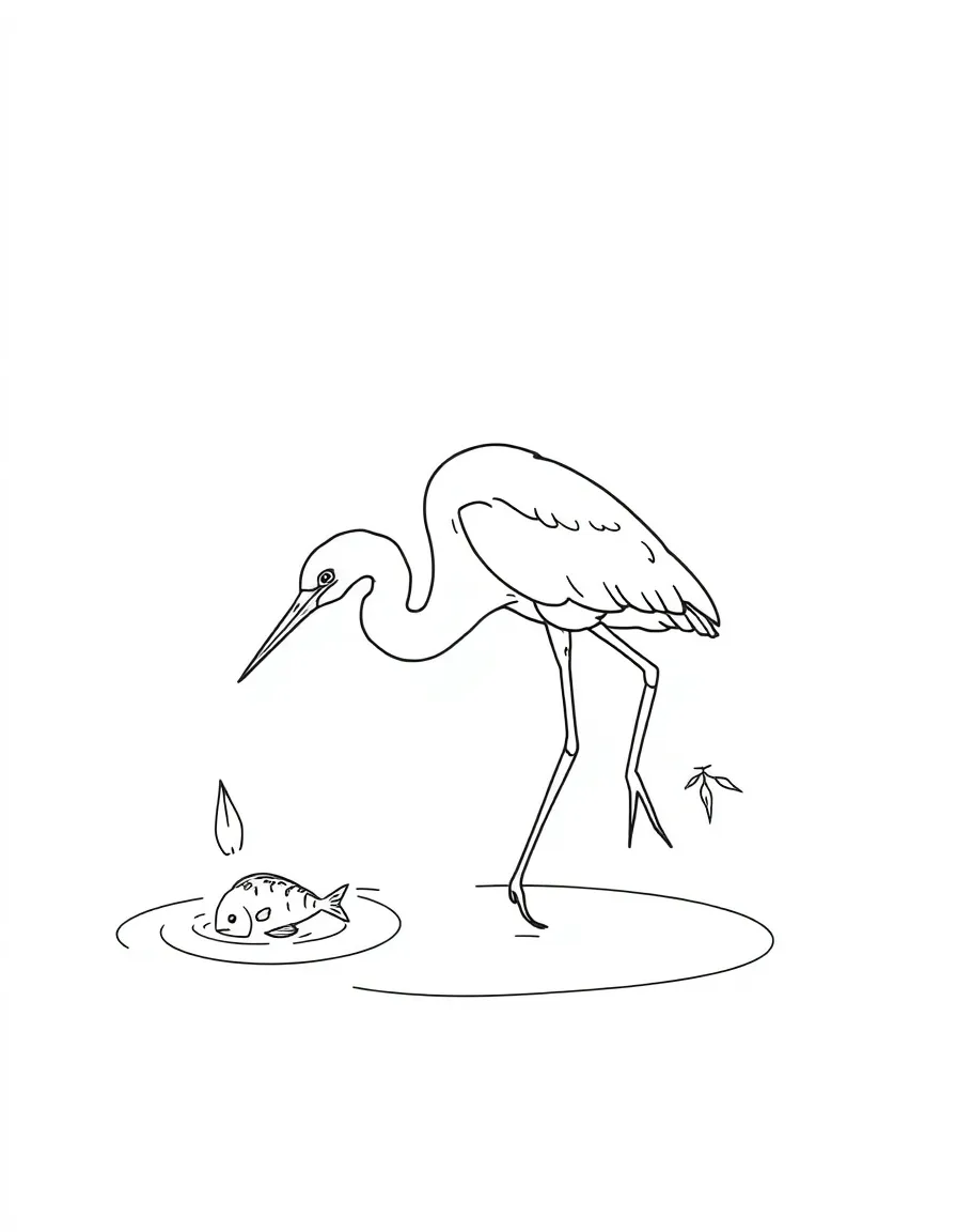 (Florida) A snowy egret hunting for fish
