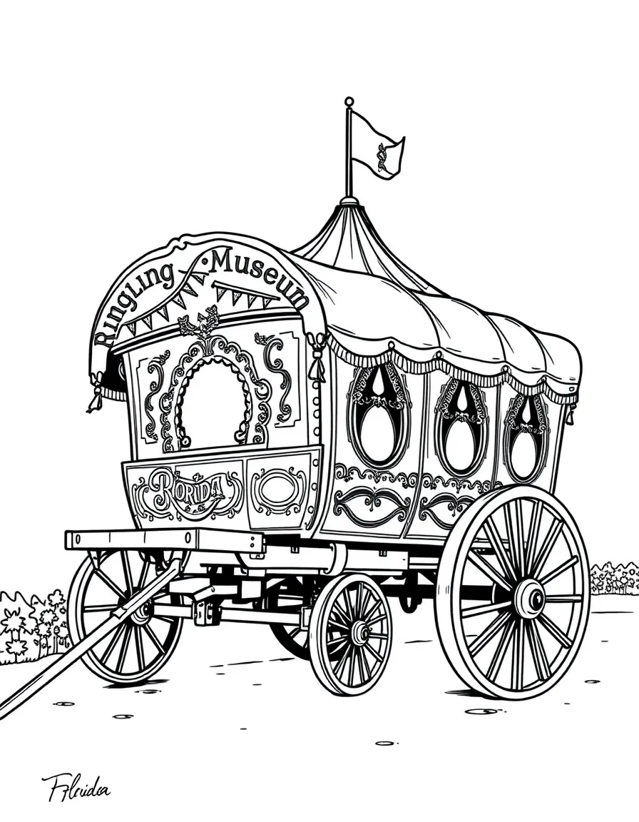 (Florida) The Ringling Museum circus wagon