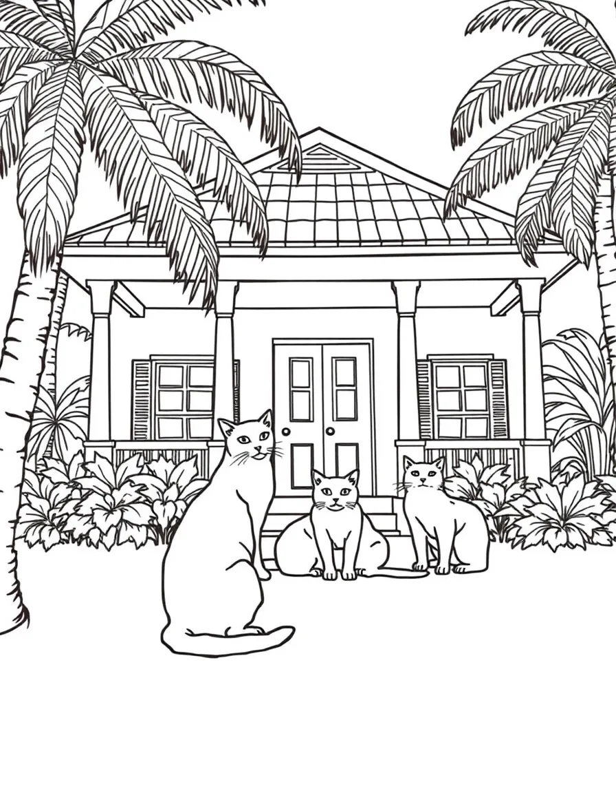 (Florida) The Hemingway House with six-toed cats