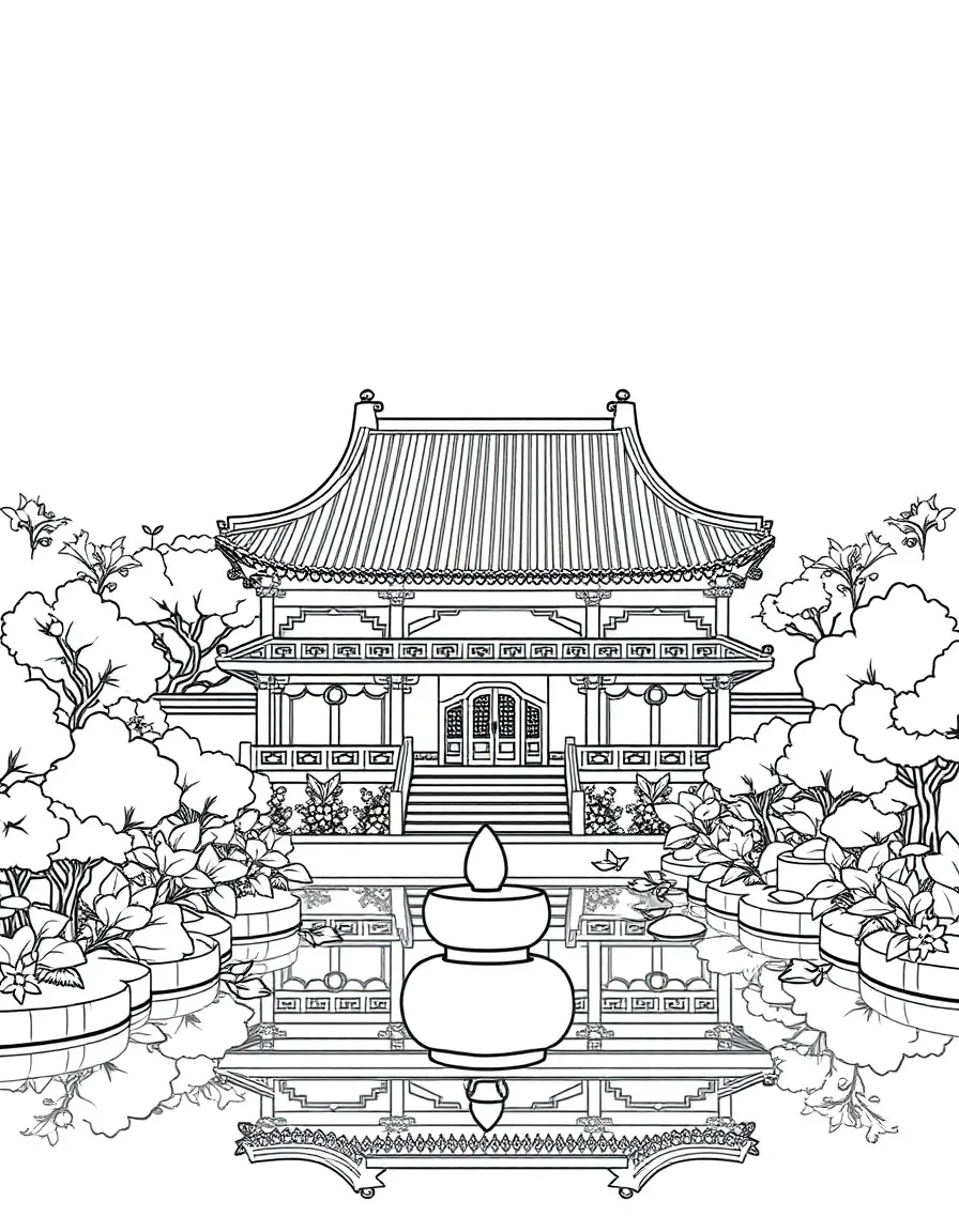 (Beijing) Imperial garden with pavilion and pond
