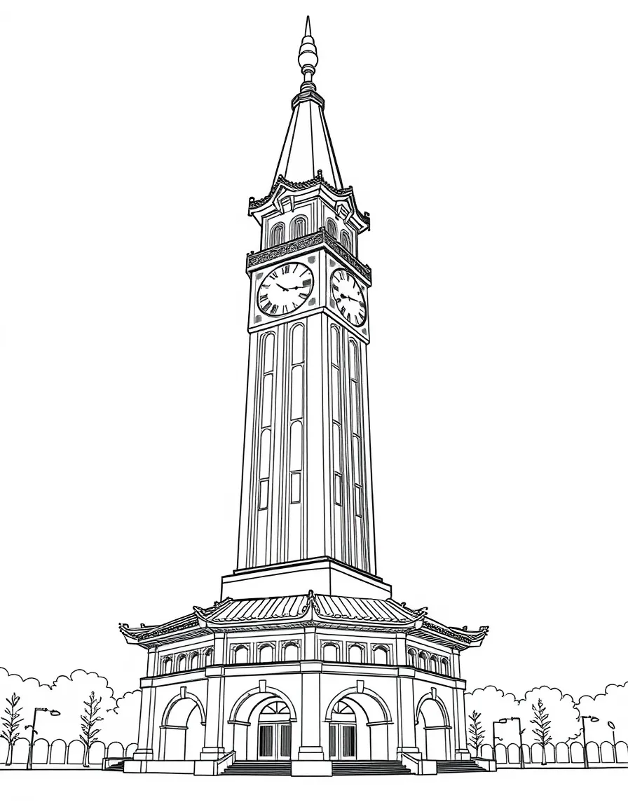 (Tianjin) Century Clock tower landmark