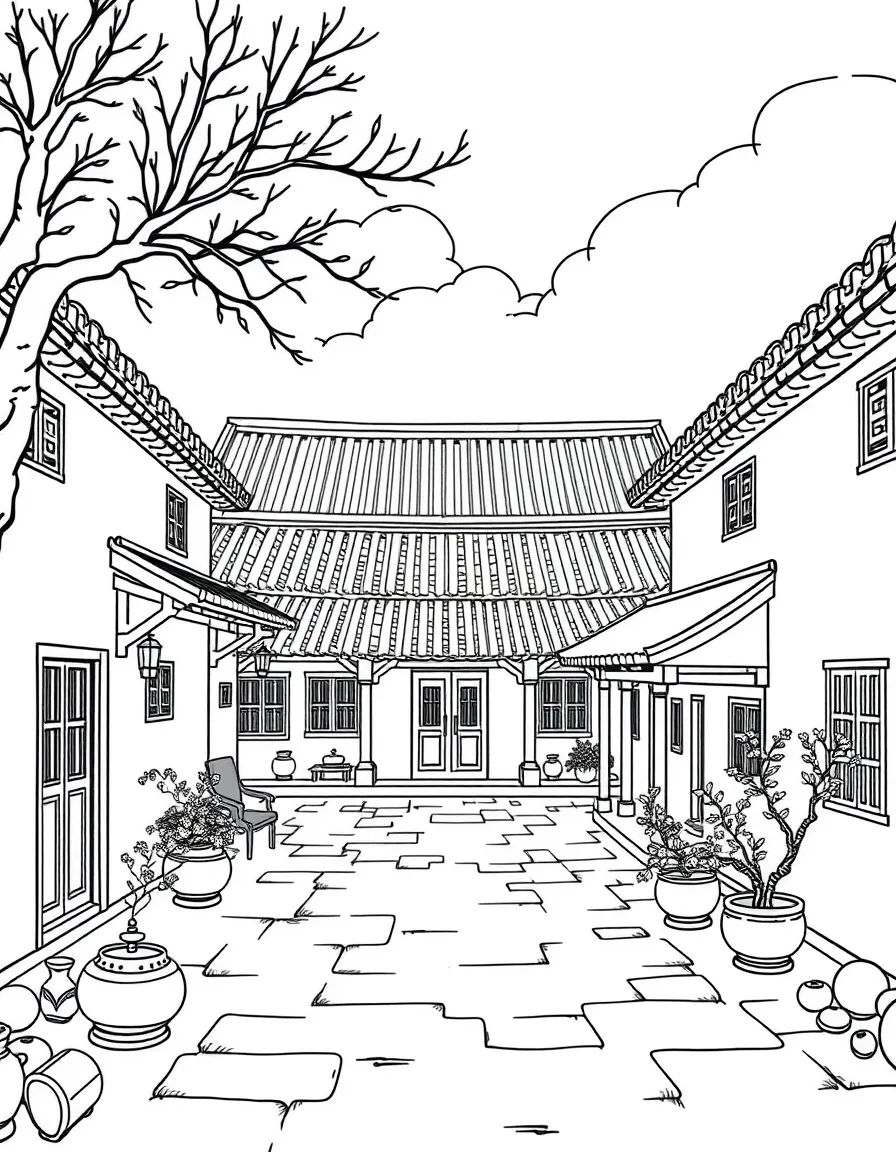 (Hebei) Traditional Chinese farmhouse courtyard