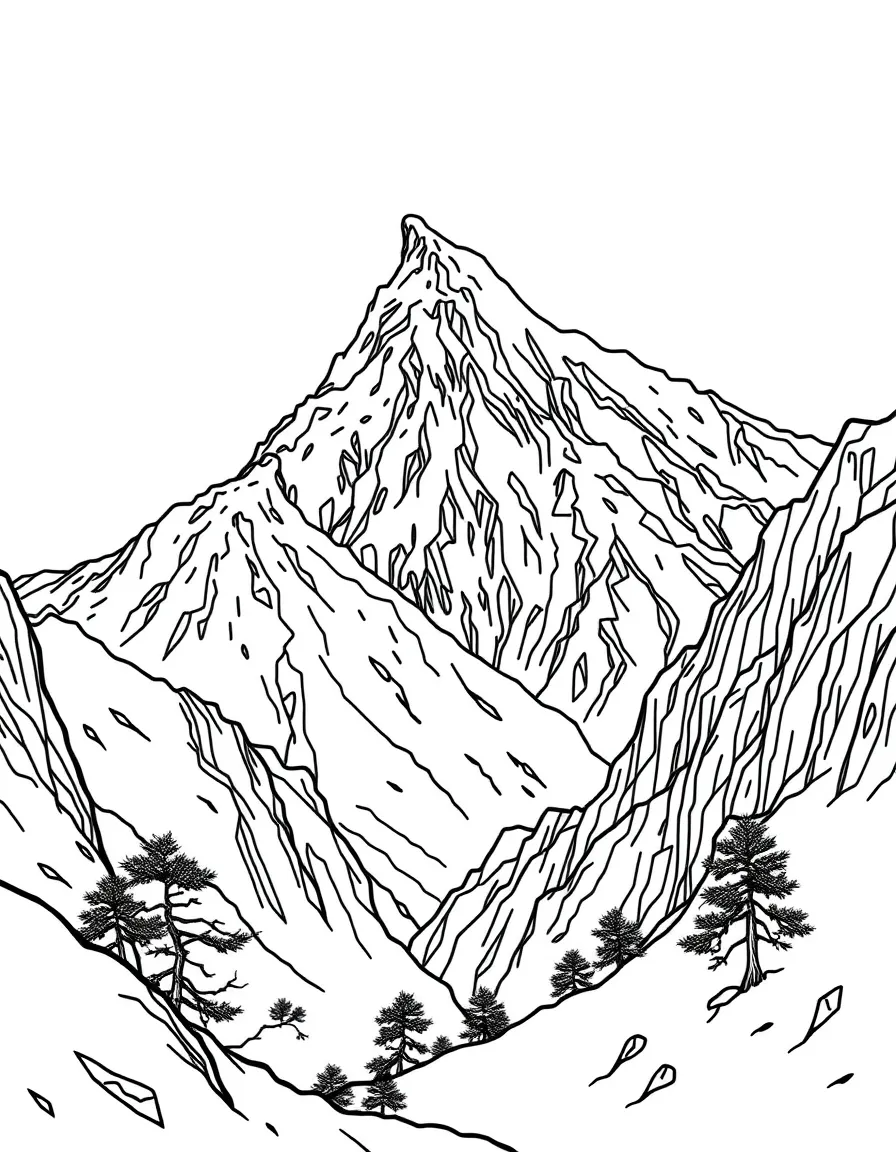 (Jilin) Changbai Mountains with snow peaks