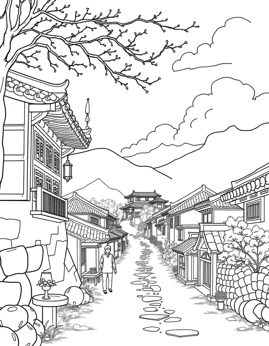 (Jilin) Traditional Korean-Chinese village