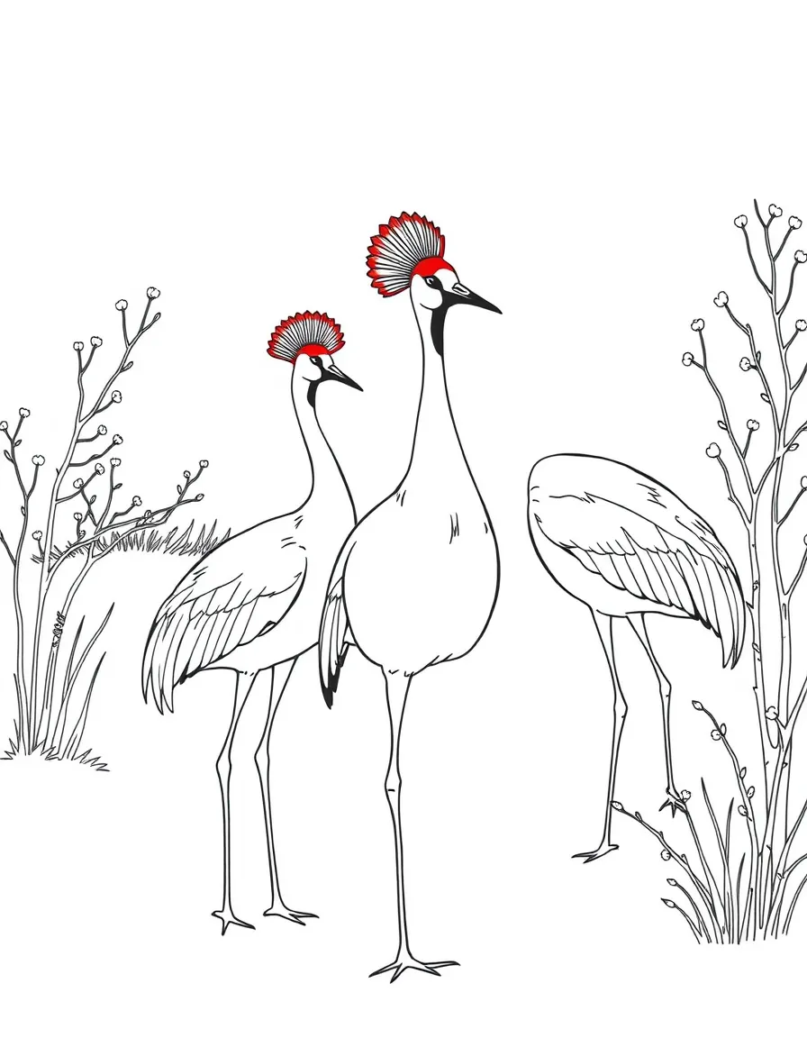 (Heilongjiang) Zhalong Nature Reserve with red-crowned cranes