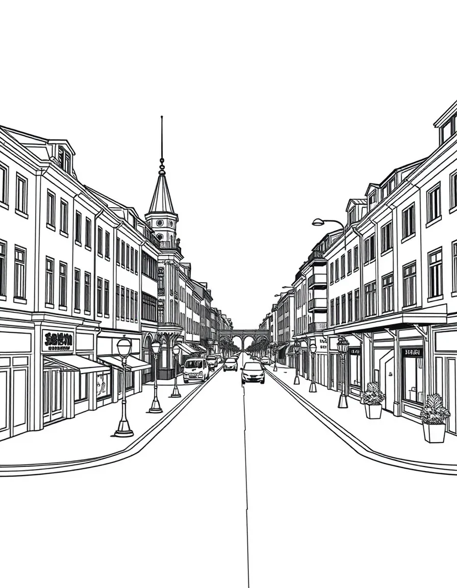 (Heilongjiang) Harbin Central Street European buildings