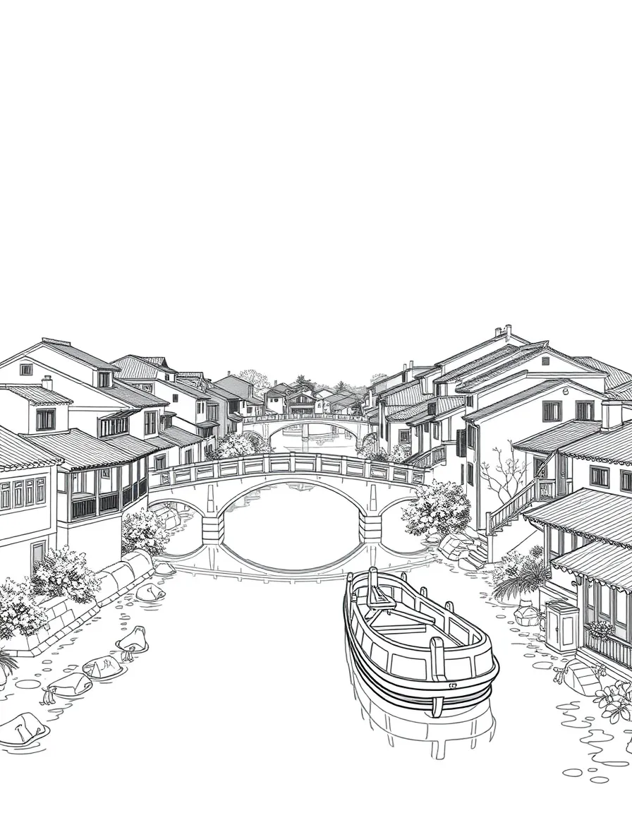 (Jiangsu) Zhouzhuang Water Town with bridges