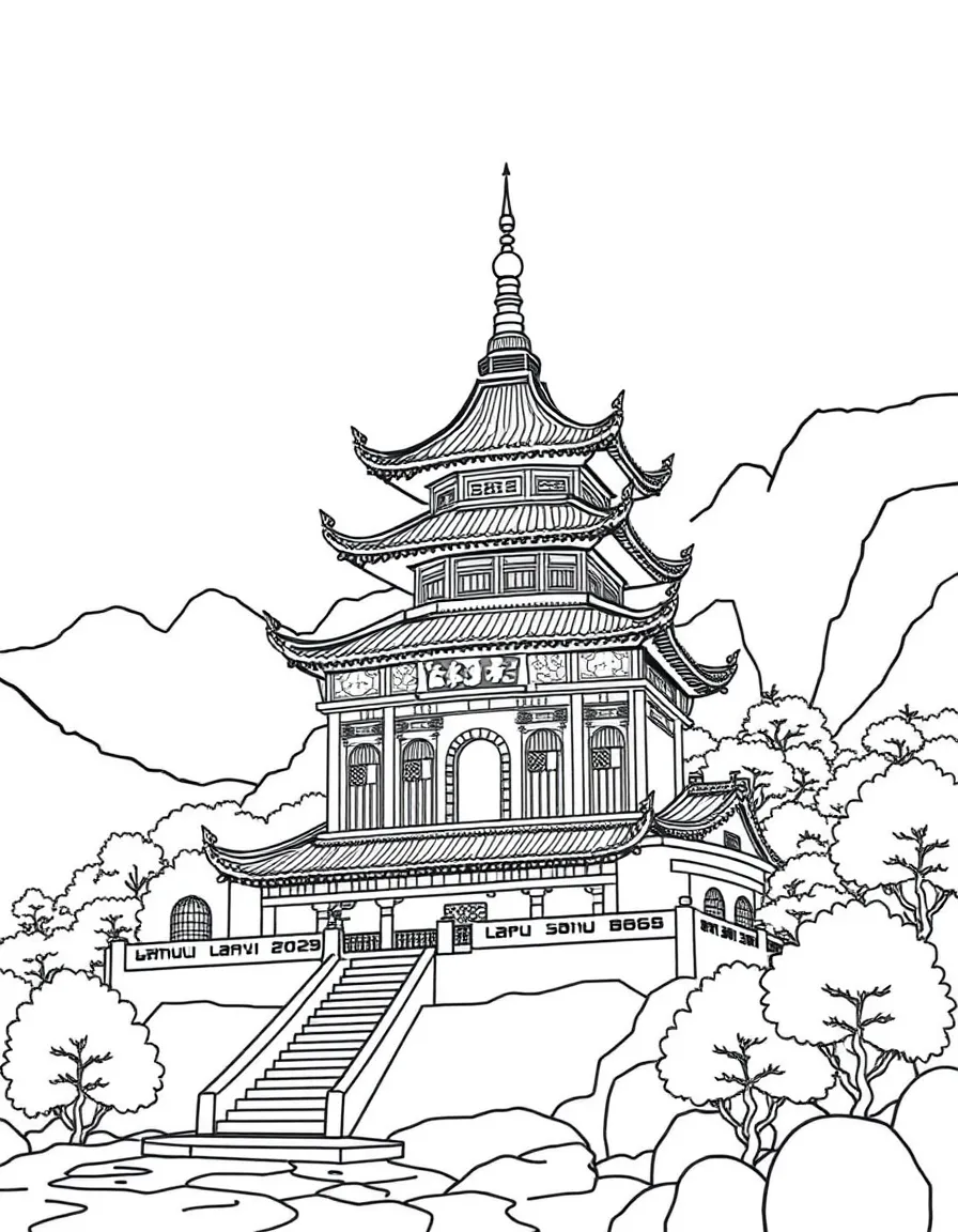 (Anhui) Mount Jiuhua Buddhist temples