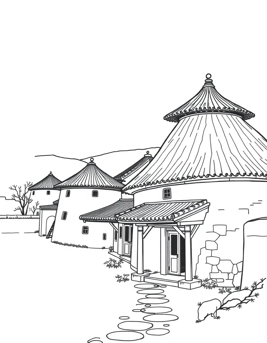 (Fujian) Fujian Tulou round earthen buildings