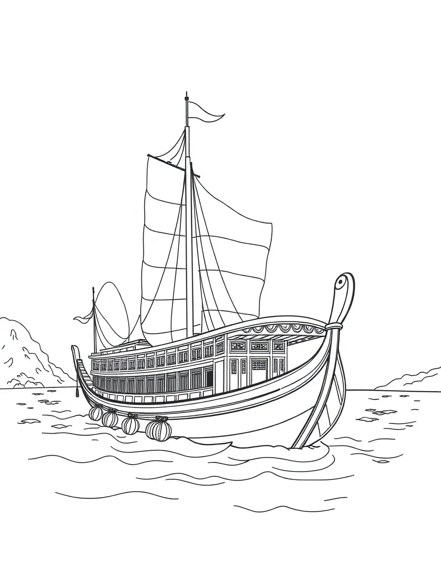 (Fujian) Traditional Chinese junk boat