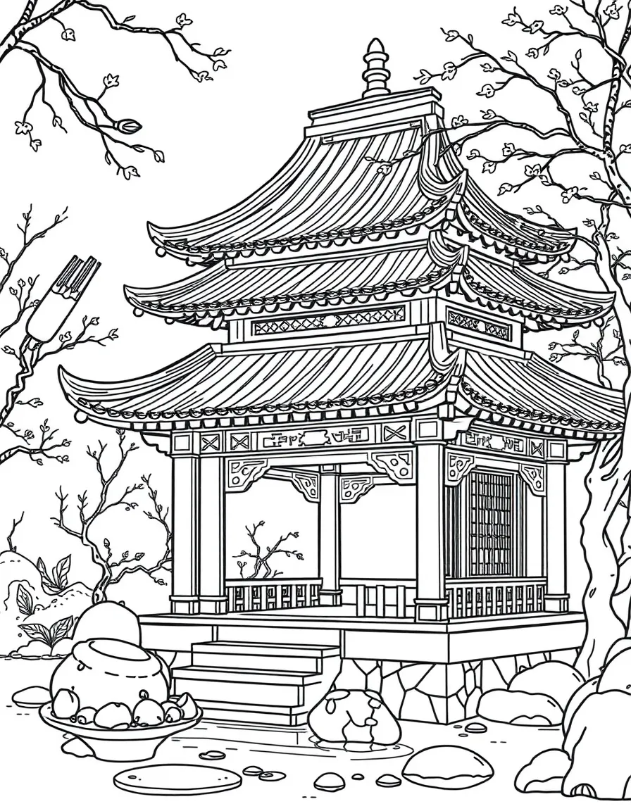 (Shandong) Baotu Spring with traditional pavilion