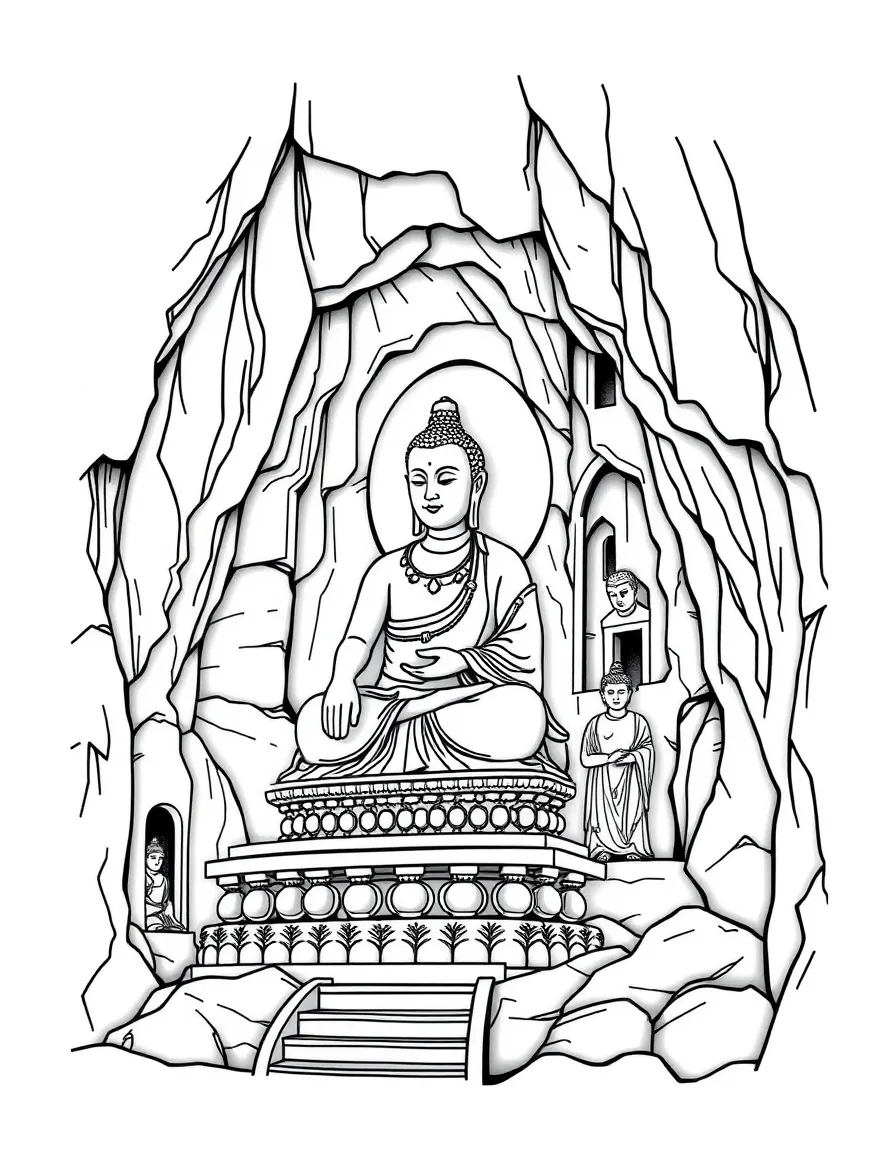 (Henan) Longmen Grottoes Buddha cave sculptures