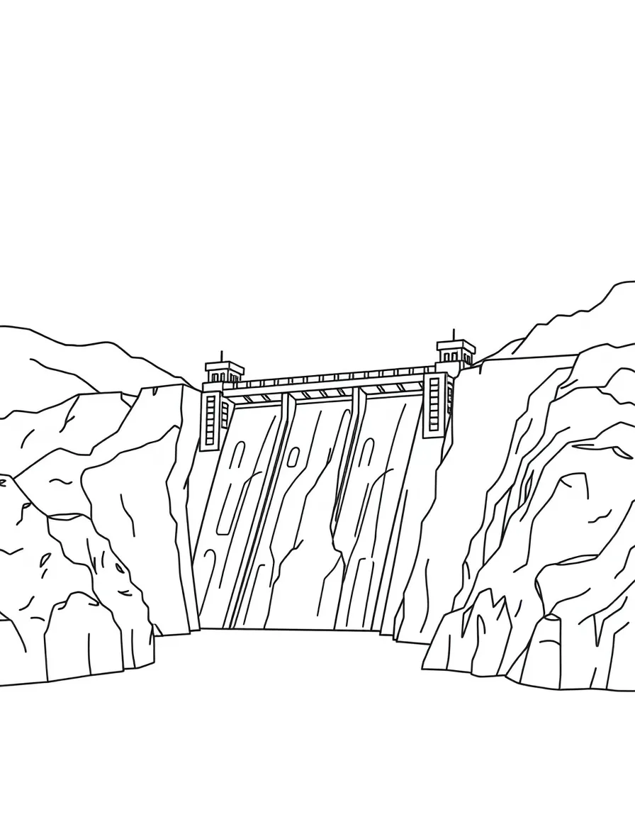 (Hubei) Three Gorges Dam massive structure