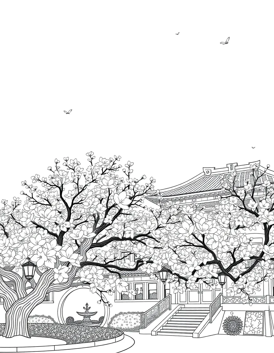 (Hubei) Cherry blossoms in Wuhan University