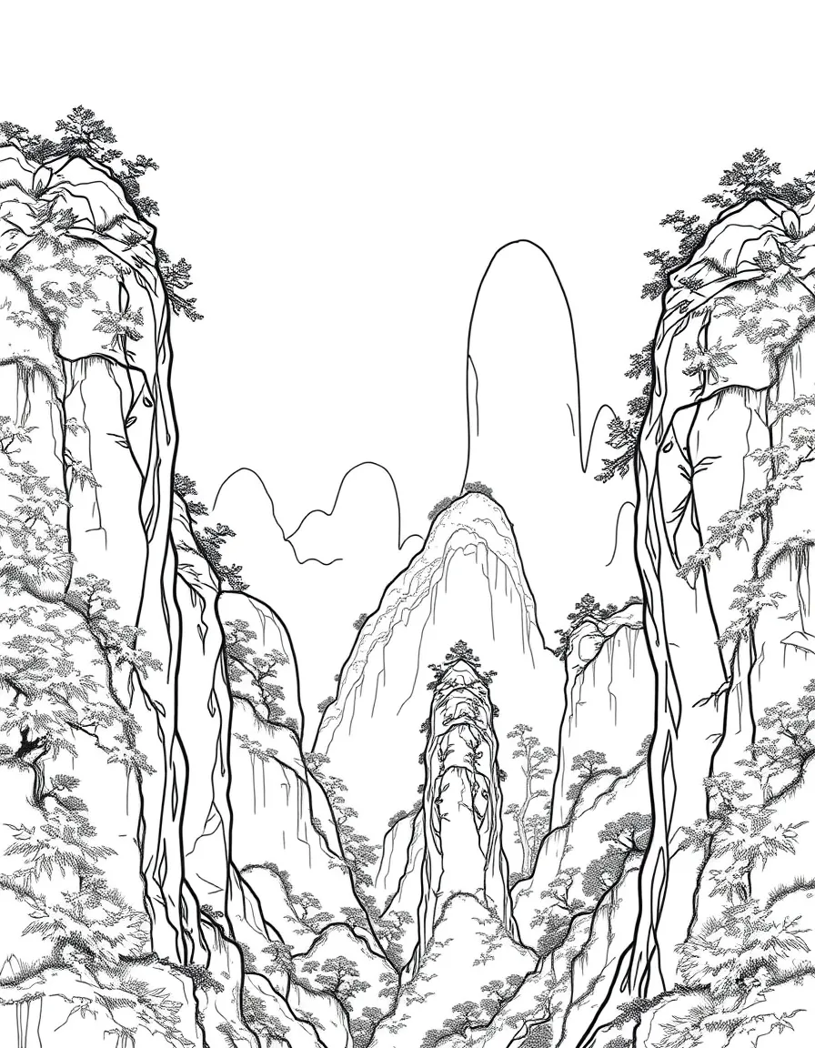 (Hunan) Zhangjiajie National Forest Park pillars