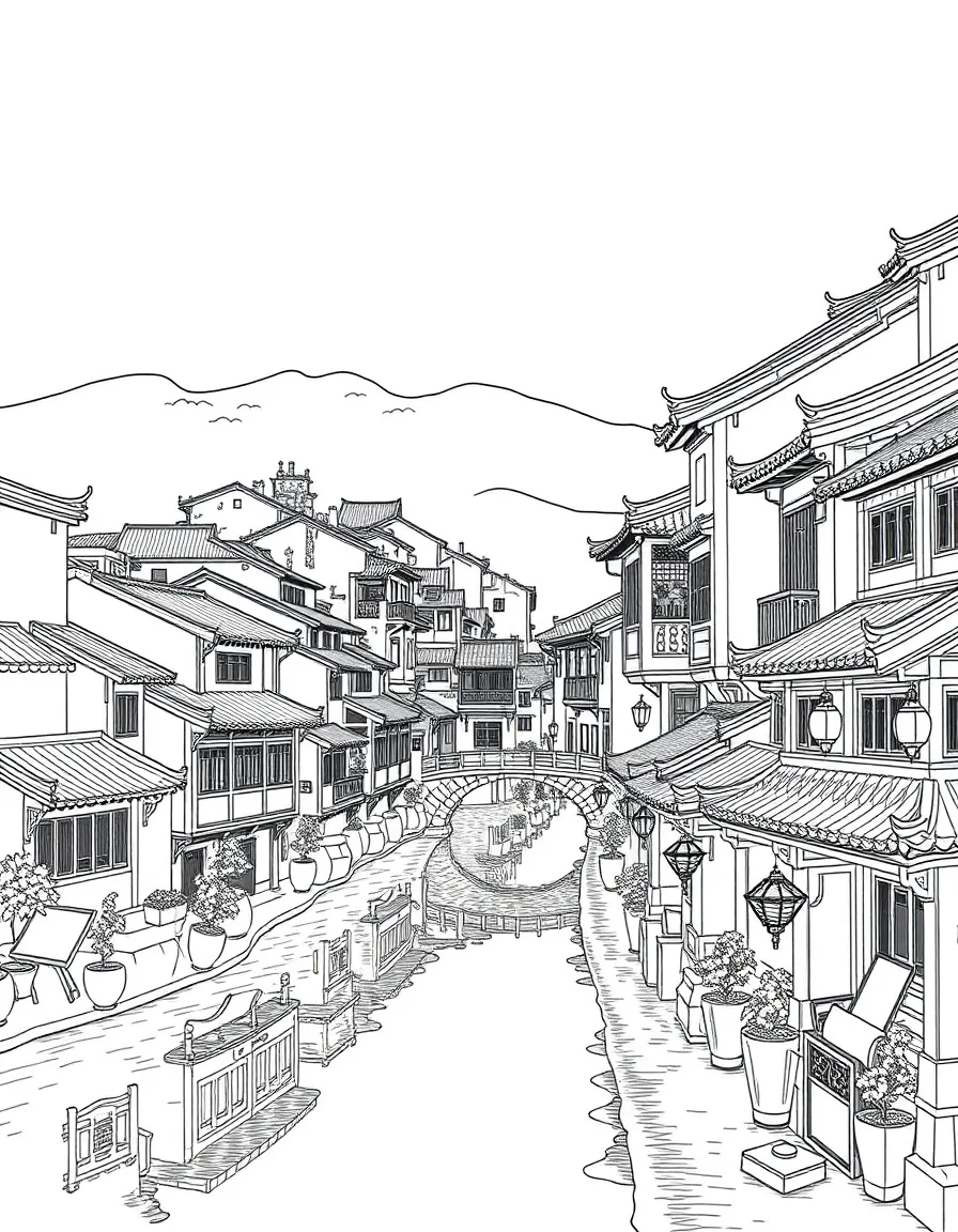 (Hunan) Fenghuang Ancient Town riverside buildings