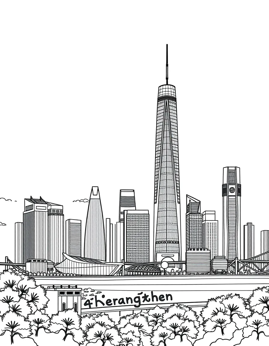 (Guangdong) Shenzhen modern skyline