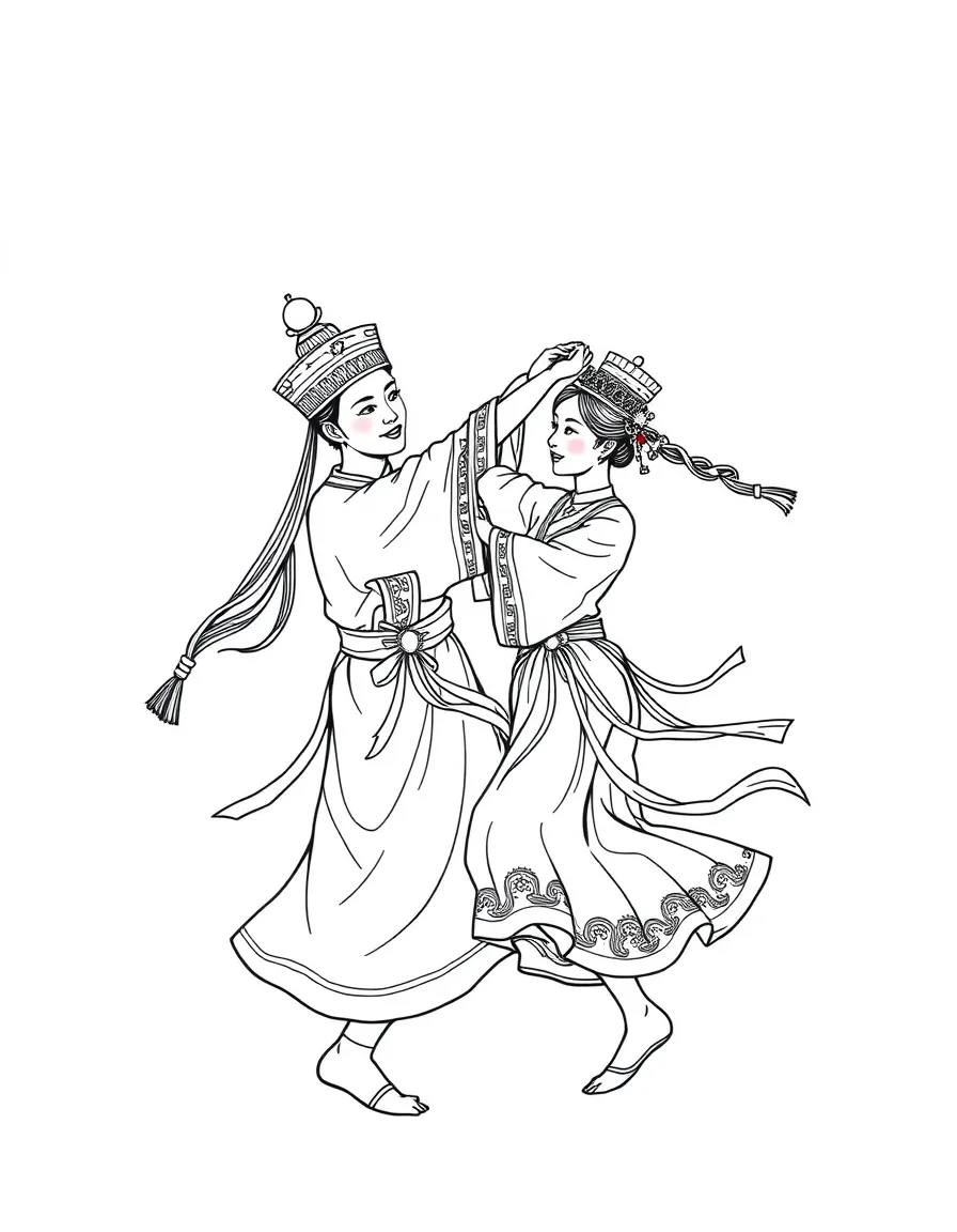 (Guangxi) Traditional ethnic minority dancing