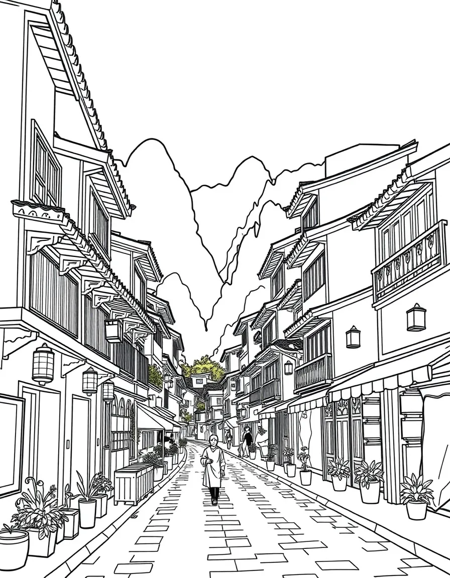 (Guangxi) West Street in Yangshuo
