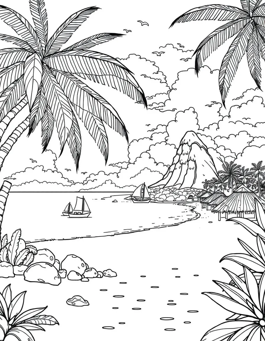 (Hainan) Yalong Bay tropical beach scene