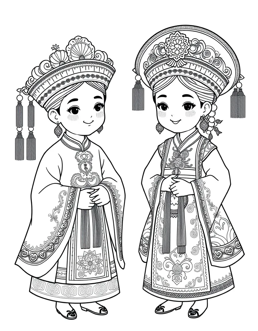 (Hainan) Traditional Li and Miao minority costumes