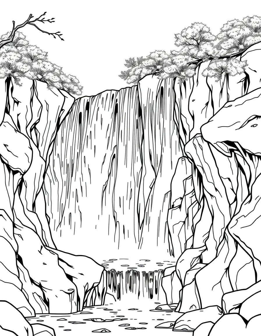 (Guizhou) Huangguoshu Waterfall cascading down