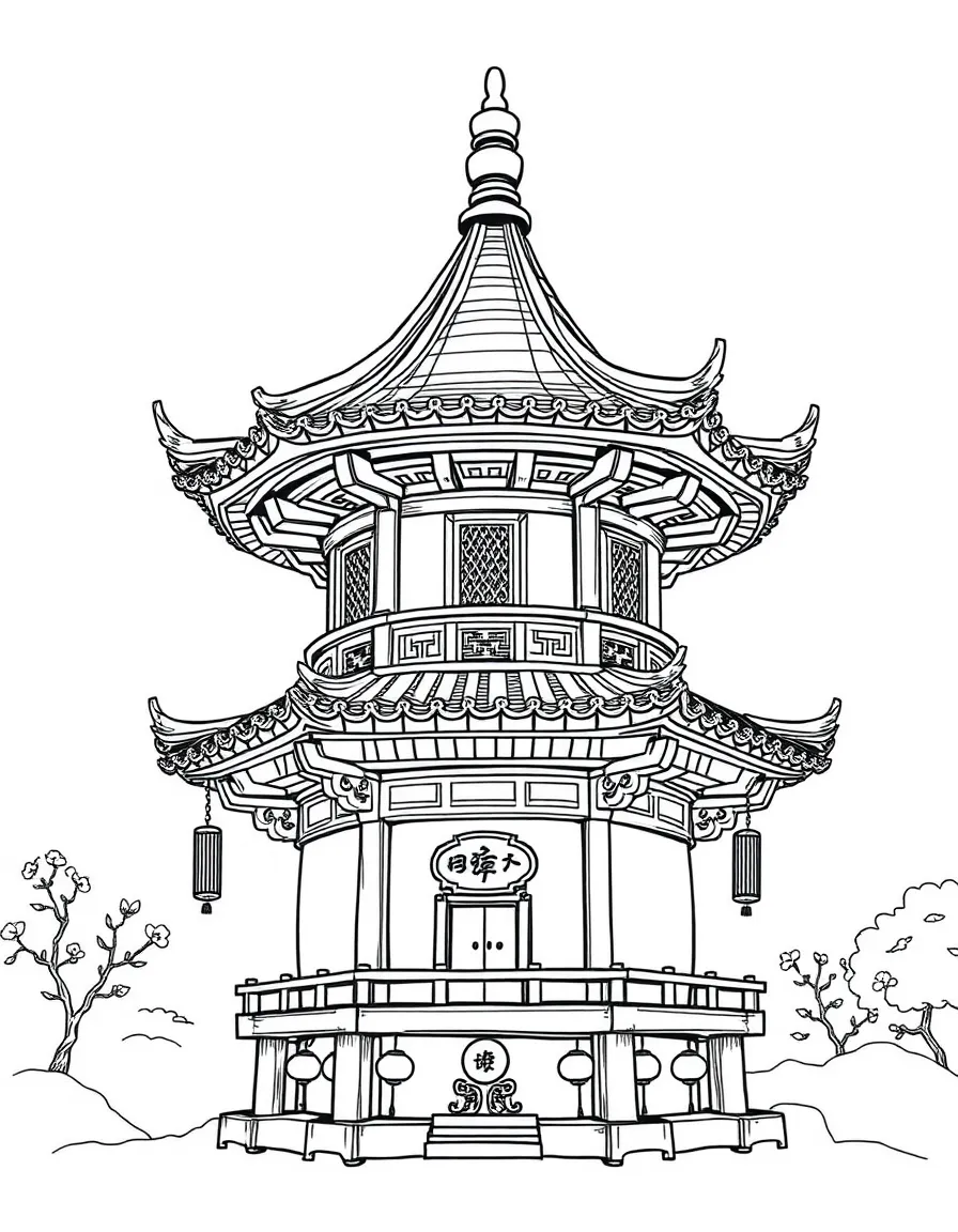 (Guizhou) Traditional wooden drum tower