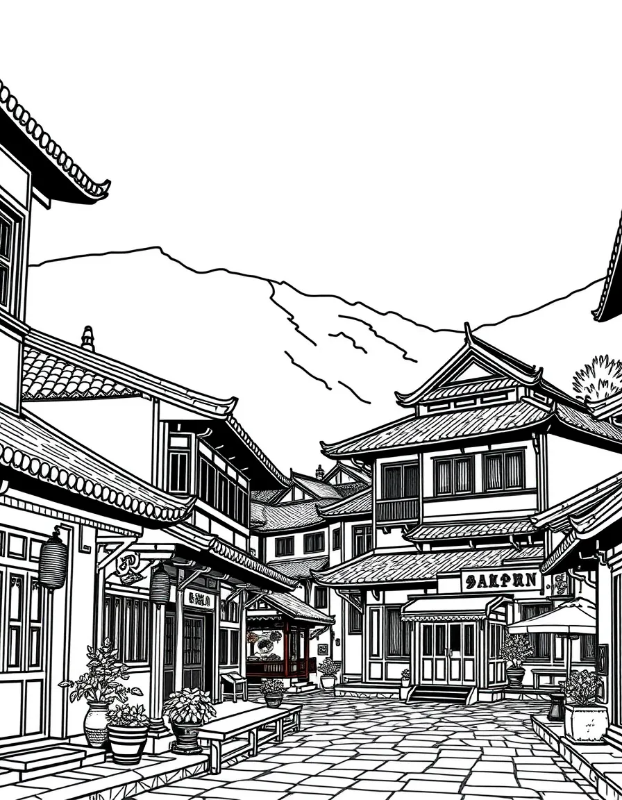 (Yunnan) Lijiang Old Town traditional buildings