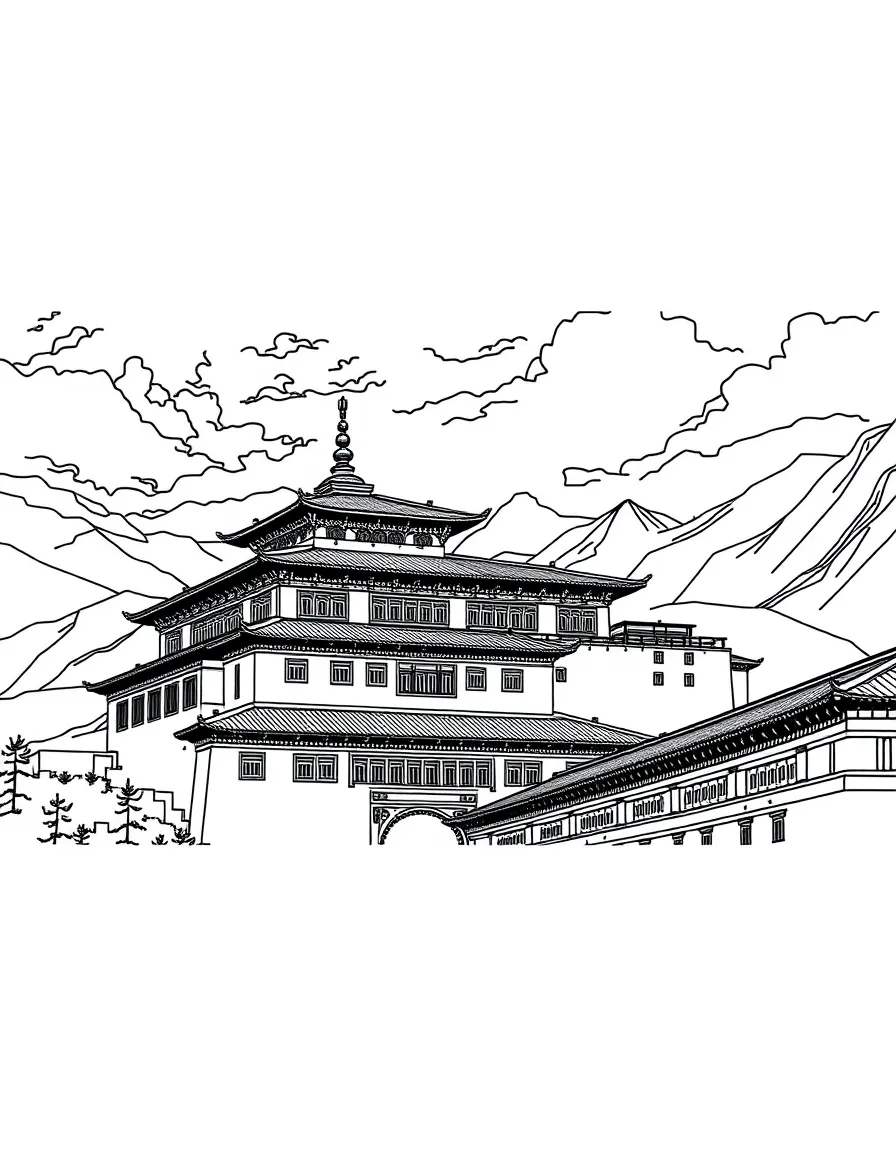 (Gansu) Labrang Monastery Tibetan architecture