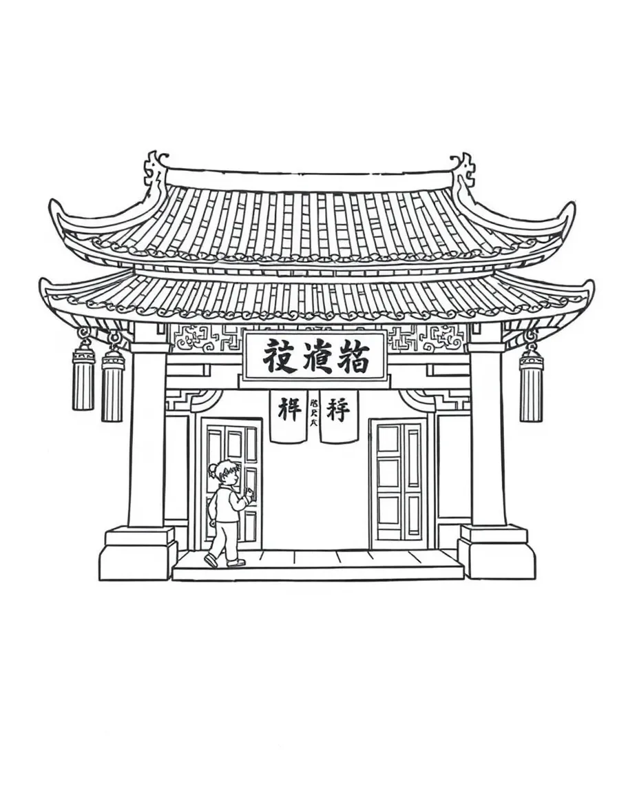 (Gansu) Traditional Chinese trading post