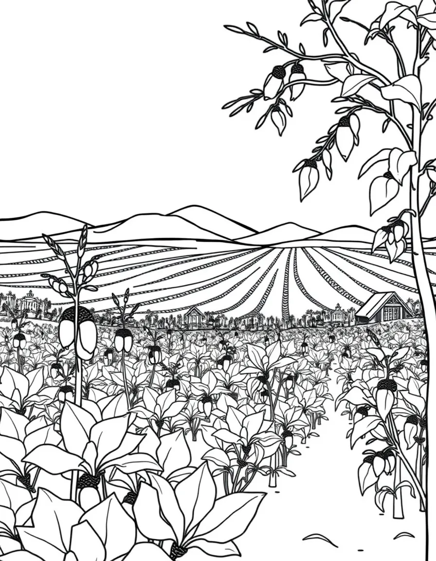 (Ningxia) Goji berry plantation fields