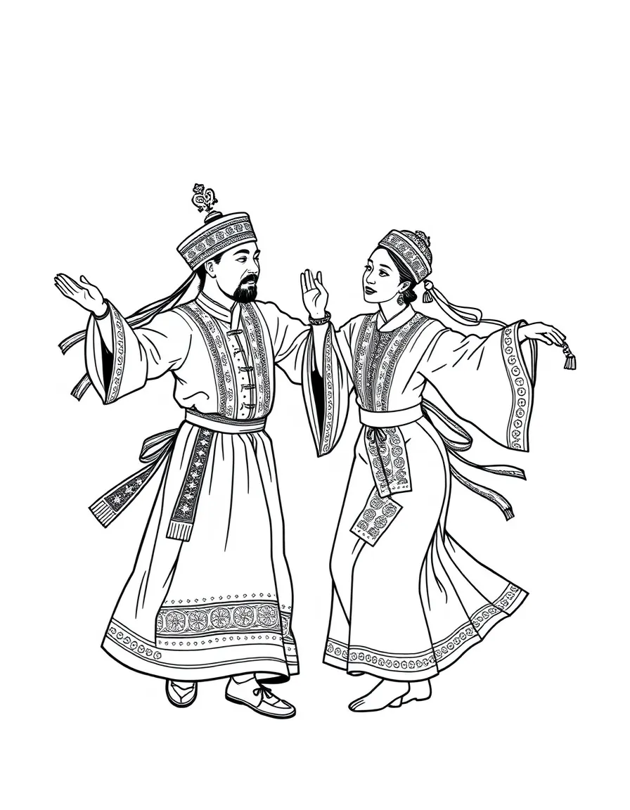 (Xinjiang) Traditional Uyghur minority dancing