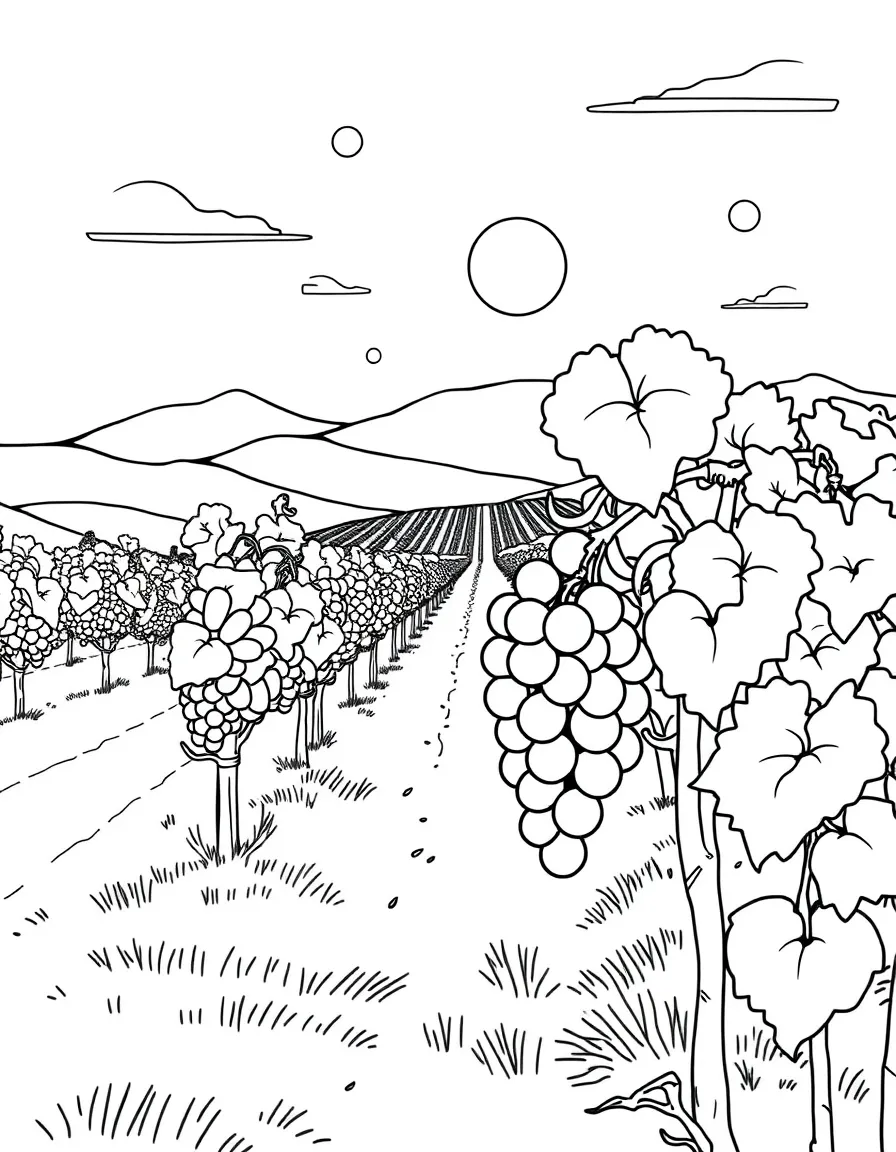 (Xinjiang) Grape vineyard in Turpan