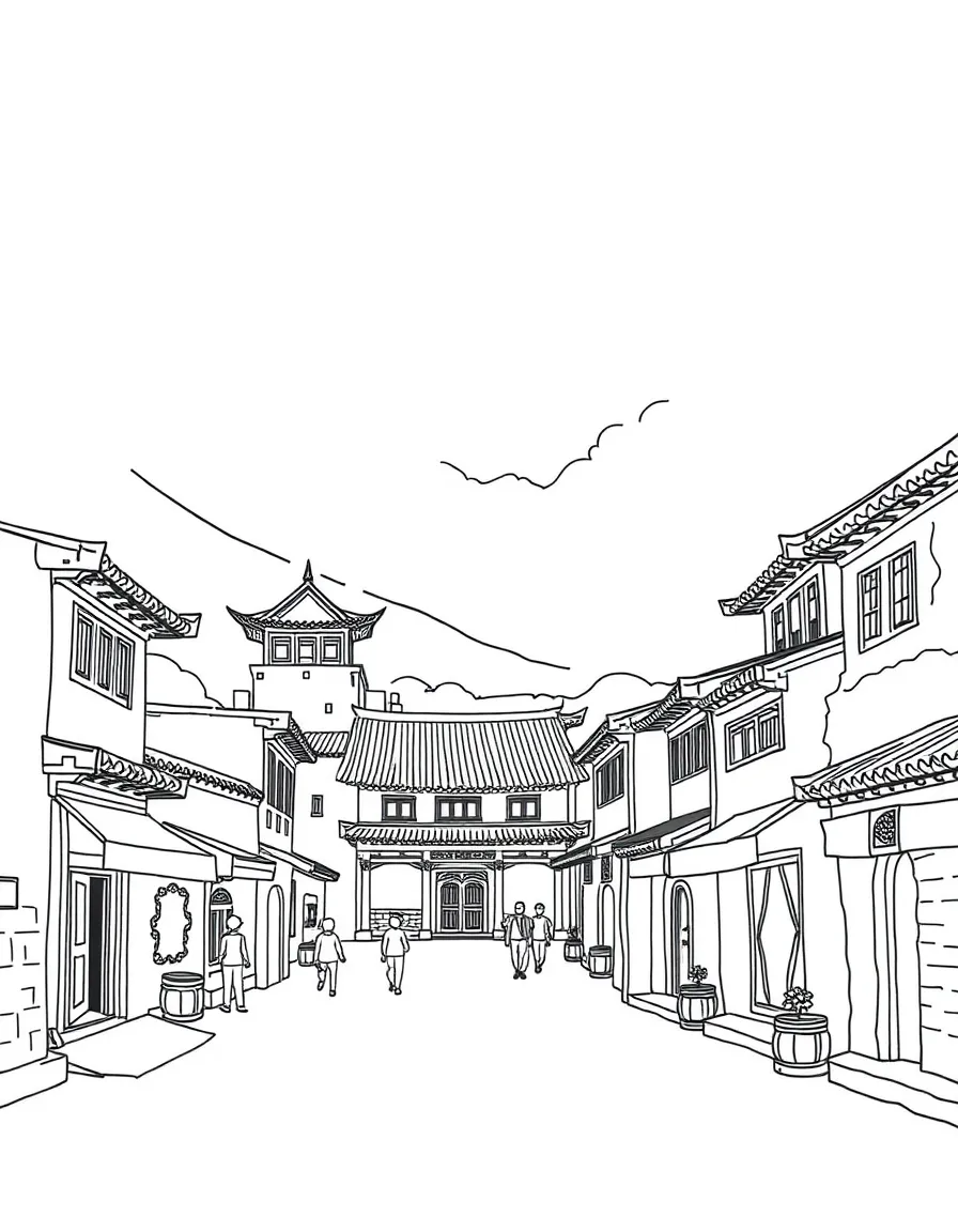 (Xinjiang) Kashgar Old Town traditional buildings