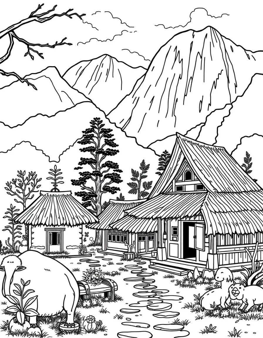 (Taiwan) Traditional aboriginal tribal village