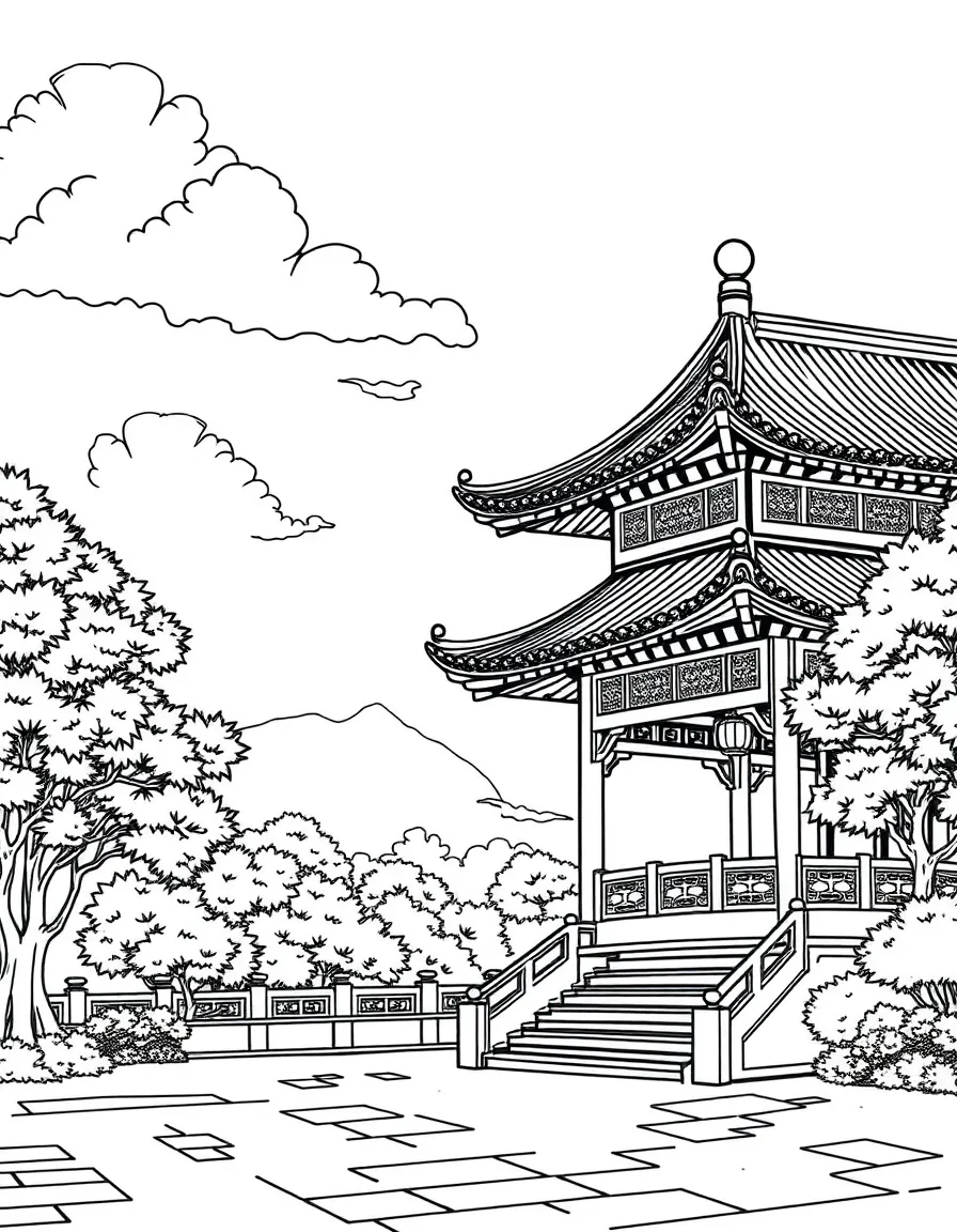 (Beijing) Zhongshan Park traditional pavilion