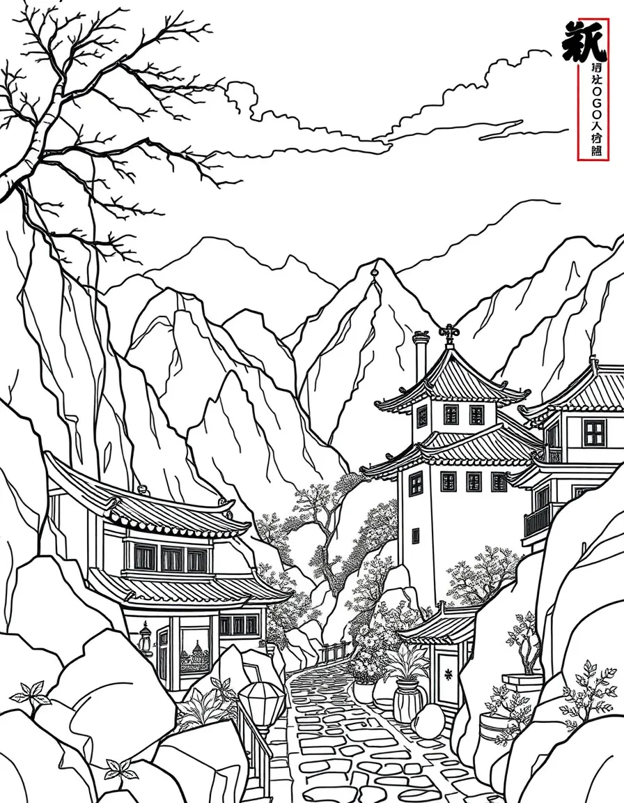 (Chongqing) Traditional Chinese mountain village