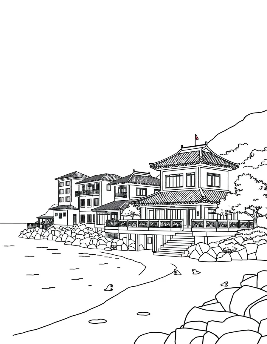 (Hebei) Beidaihe seaside resort buildings