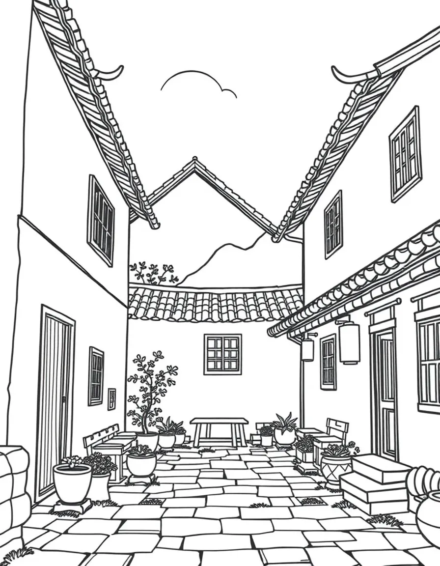 (Hebei) Traditional rural farmhouse courtyard